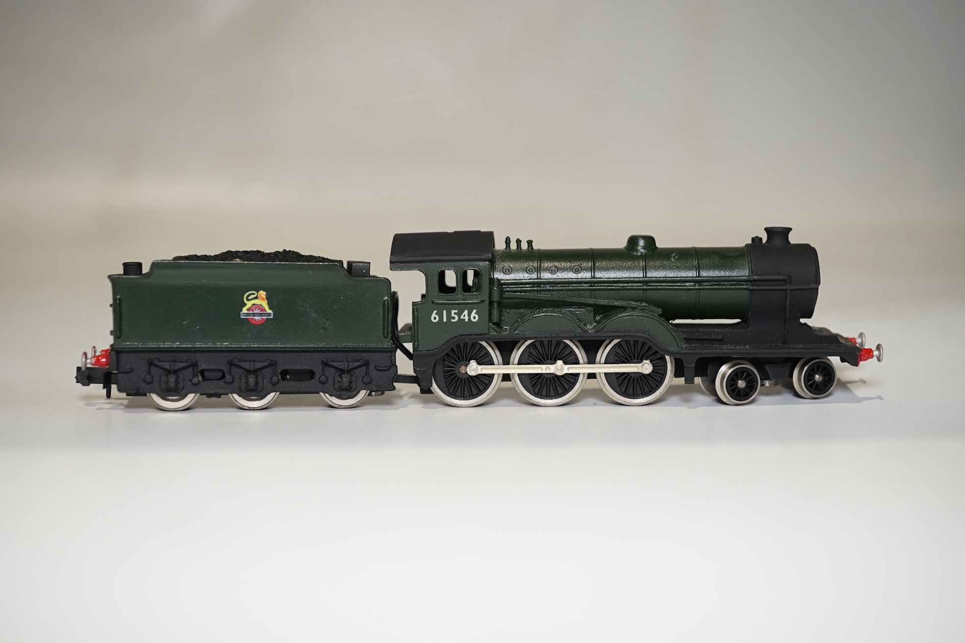 Three boxed Union Mills Models N gauge railway BR locomotives; a Class B12/3, 61546, a Class J26, 65775, and a Class J39, 64927. Condition - good.